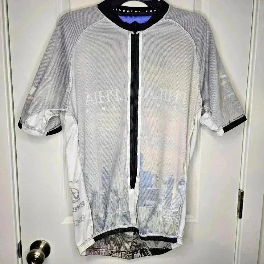 ATAC Philadelphia Cycling Jersey Ocean City NJ Graphic Bike Shirt Mens XL MTB - Picture 5 of 15